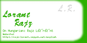 lorant rajz business card